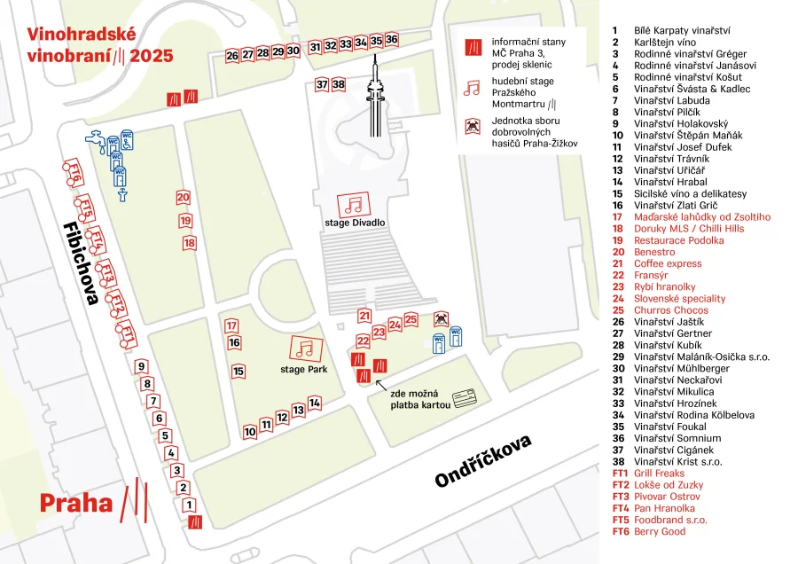 vinobraní 2025 mapka